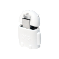 LOGILINK - USB OTG Adapter, white aksesuārs mobilajiem telefoniem