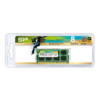 Silicon Power SODIMM, DDR3, 8 GB, 1600 MHz, CL11 (SP008GBSTU160N02) operatīvā atmiņa