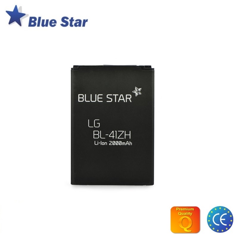 BlueStar Akumulators LG L50 D213N Sporty D290N L Fino H340N Leon Li-Ion 2000 mAh Analogs BL-41ZH aksesuārs mobilajiem telefoniem