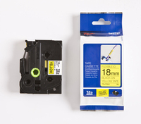 Brother TZ-FX641 Flexible ID Laminated Tape Black on Yellow, TZe, 8 m, 1.8 cm