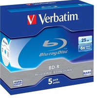 Verbatim 43836 6x BD-R DL Blu-ray Disc 25GB 5er Jewel Case matricas
