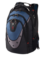 Wenger Ibex 17  up to 43,90 cm Laptop Backpack black / blue portatīvo datoru soma, apvalks