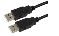 Gembird USB 2.0 AM/AM Cable, 6FT, Black USB kabelis