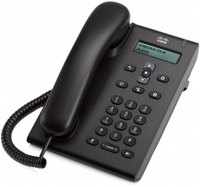 Cisco Unified SIP Phone 3905, Charcoal, Standard Handset IP telefonija