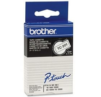 Brother Tape Black On White 12mm