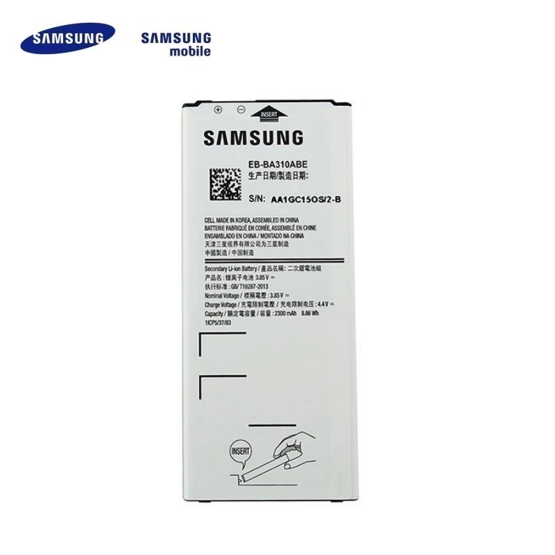 Samsung EB-BA310ABE oriģināls Akumulators A310F Galaxy A3 (2016) Li-Ion 2300mAh GH43-04562A (OEM) akumulators, baterija mobilajam telefonam
