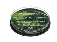 MediaRange  10 x DVD-R - 4.7 GB 16x matricas