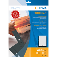 HERMA Fotosichthullen 200 x 300 mm hoch black 10 Hullen biroja tehnikas aksesuāri