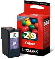 Lexmark Original Nr. 29 cartridge cyan magenta yellow 150 pages (18C1429E) for X2500, X2510, X2530, X2550, X5490 kārtridžs
