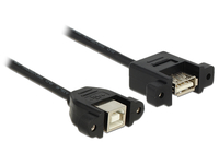 USB Kabel Delock B -> A Bu/Bu 1.00m Einbau USB kabelis