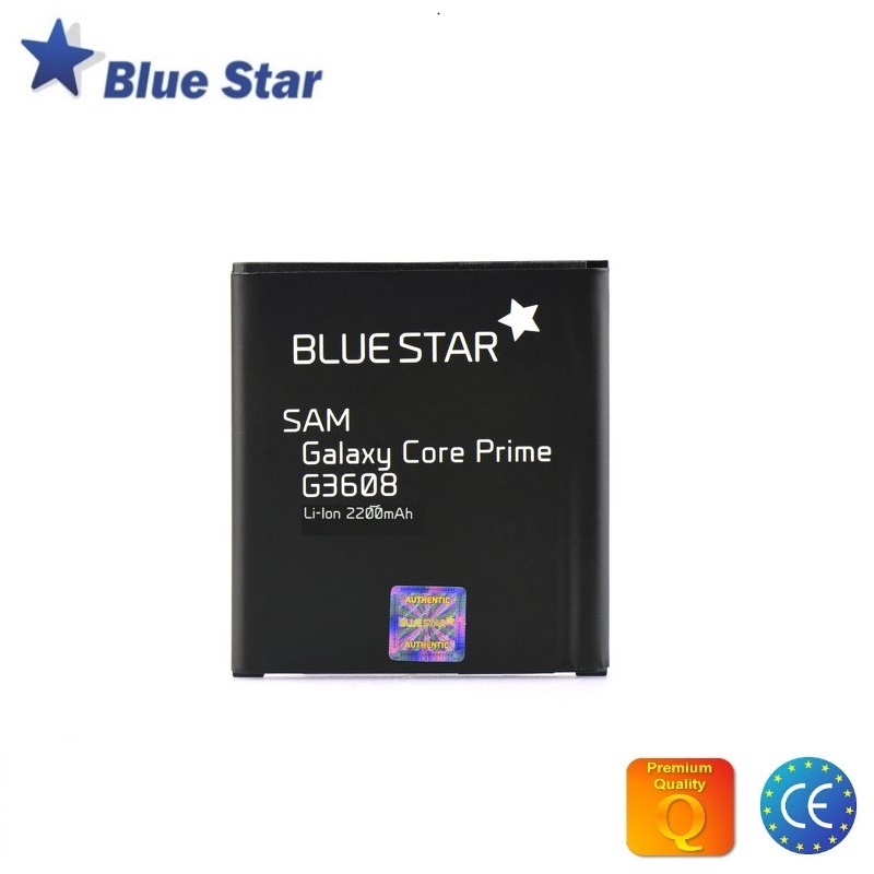 BlueStar Akumulators Samsung G360 G361 Galaxy Core Prime G3606 G3609 G360F Li-Ion 2200 mAh Analogs EB-BG360BBE aksesuārs mobilajiem telefoniem