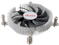 Akasa AK-CC7129BP01 Low Profile CPU-cooler - 74mm procesora dzesētājs, ventilators