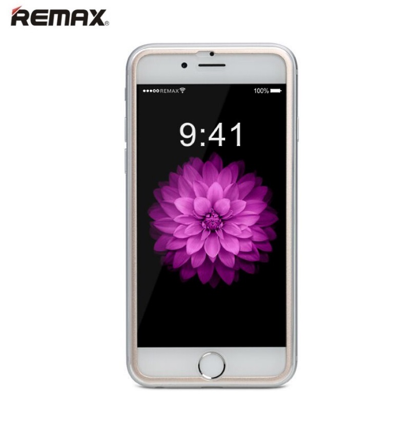 Remax Honor 0.2mm 9H Pilna izmēra Aizsargplēve-stikls ar zeltainu met la r mi priekš iPhone 6 6S 4.7inch aizsardzība ekrānam mobilajiem telefoniem