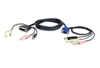 Aten VGA USB to DVI KVM Cable 1,8m KVM komutators