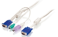 LevelOne ACC-2101 KVM Kabelsatz PS/2/USB KVM komutators