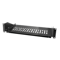 LOGILINK-19'' Cantilever Shelf, Front Screw Fixing d=250mm, black Serveru aksesuāri