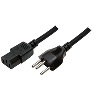 LogiLink Power Cord, Swiss-C13, black,  1,80m Barošanas kabelis