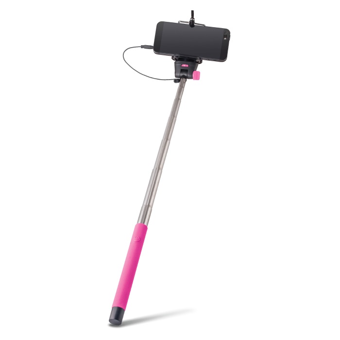 Forever MP-400 Selfie Stick 100cm - universāla stiprinājuma statīvs ar iebūvētu Pulti Roz Selfie Stick