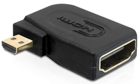 Delock Adapter High Speed HDMI with Ethernet - mirco D male > A female angled karte