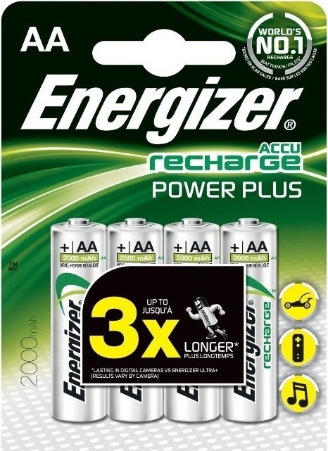 Energizer AA/HR6, 2000 mAh, Rechargeable Accu Power Plus Ni-MH, 4 pc(s) Baterija