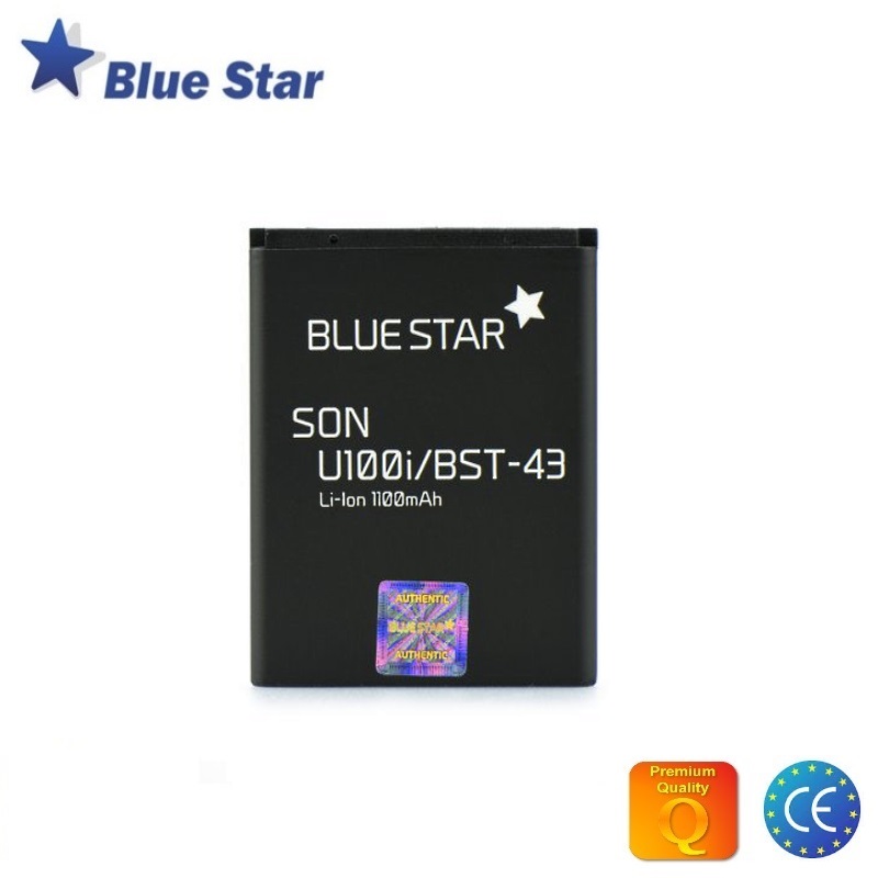 BlueStar Akumulators Sony Ericsson Hazel Elm Yari Li-Ion 1100 mAh Analogs BST-43 aksesuārs mobilajiem telefoniem