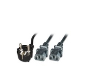 MicroConnect PE011318 Power Y-Cord 1.8m Black IEC320 Barošanas kabelis