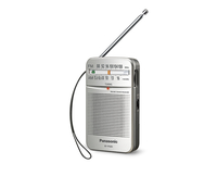 Panasonic RF-P50DEG-S silver radio, radiopulksteņi