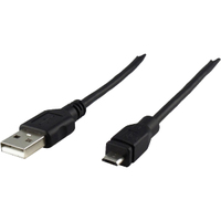 Schwaiger USB 2.0 Kabel A -> micro B Ste/Ste 1m black USB kabelis