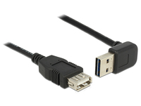 DeLOCK 83549 Kabel EASY USB A gewinkelt auf USB A USB 2.0 Typ A Stecker gewinkelt auf USB 2.0 Typ A Buchse 3m USB kabelis