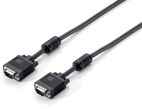 Equip VGA HD15m/HD15m ferrite core 10m cable black kabelis video, audio