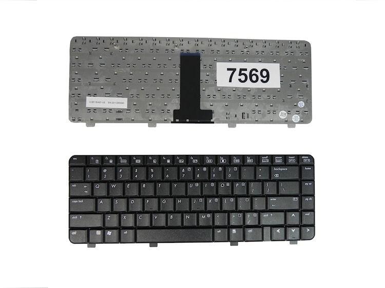 Qoltec Notebook Keyboard HP DV2000 V3000 BLACK aksesuārs portatīvajiem datoriem