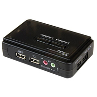 StarTech.com 2 Port USB KVM Switch Kit with Audio and Kabeln (SV211KUSB) adapteris