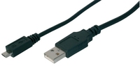 ASSMANN USB 2.0 HighSpeed Connection Cable USB A M(plug)/microUSB B M(plug) 1,8m USB kabelis