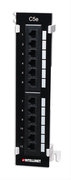 Intellinet Wall-mount patch panel 12 ports UTP Cat.5e black Serveru aksesuāri