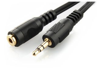 Gembird audio cable JACK 3.5mm M/JACK 3.5mm F 5M, gold kabelis video, audio