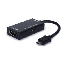 Savio Adapter USB MHL microUSB to HDMI Black