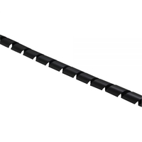 InLine Spiralband Kabelschlauch, 25mm x 10m, black cietā diska korpuss