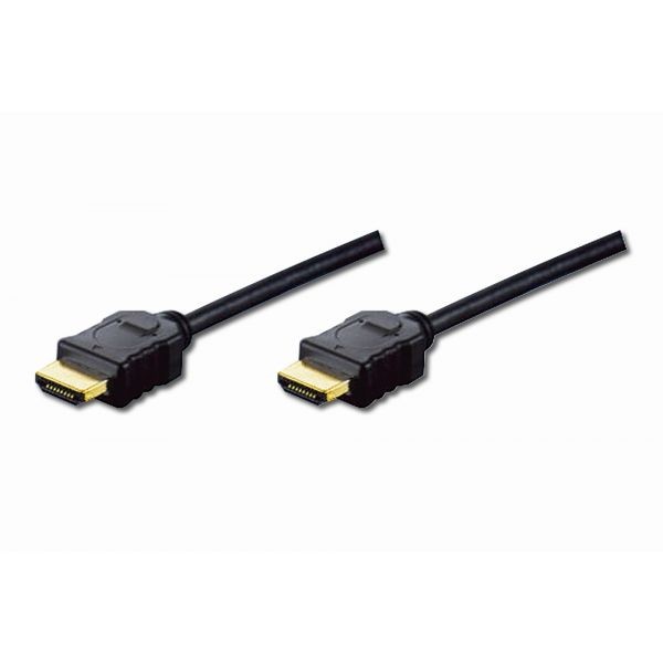 Connection cable HDMI A  /HDMI A M/M 2 m black kabelis video, audio
