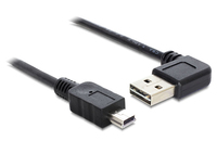 USB Kabel Delock A -> Mini-B St/St 5.00m 90 sw USB kabelis