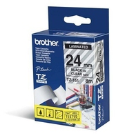 Brother TZE-151 Laminated Tape Black on Clear, TZe, 8 m, 2.4 cm