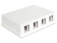 Keystone Modules Box     4-ports White kabelis, vads