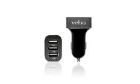 Veho VAA-010 Triple Port USB 5.1 Amp car charger Commodity, 5V, 5.1A aksesuārs