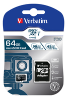 Verbatim  64 GB PRO microSDHC U3 atmiņas karte