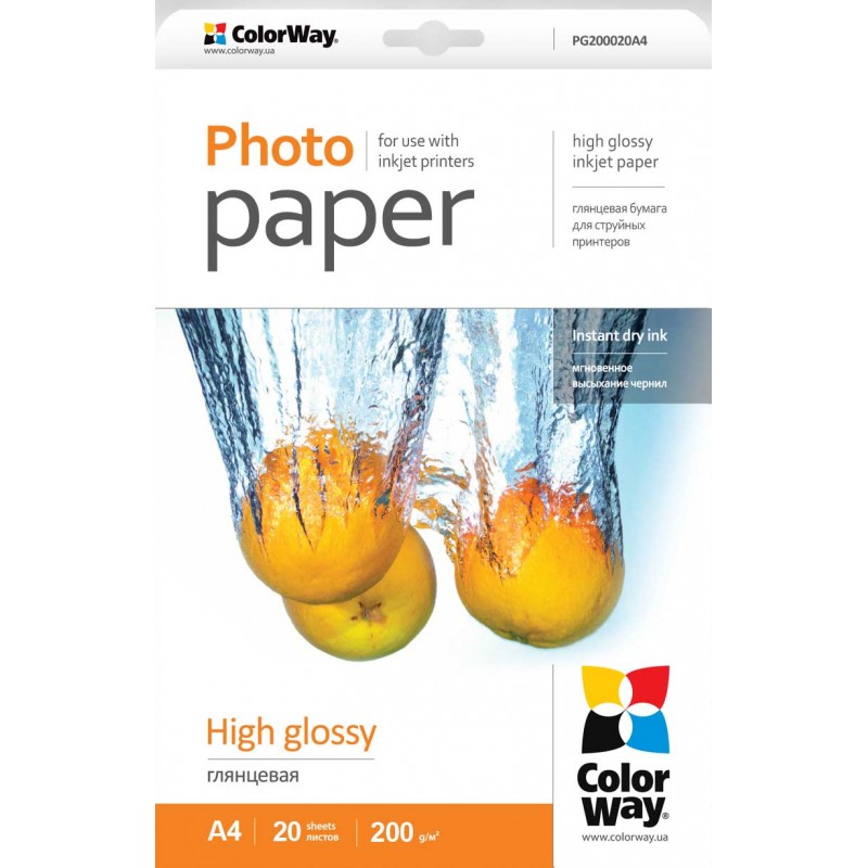 ColorWay High Glossy Photo Paper, 10х15, 180g/m, 50 sheets foto papīrs