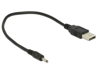 USB Kabel Delock A -> DC 3,0x1,1 St/St 0.27m black USB kabelis