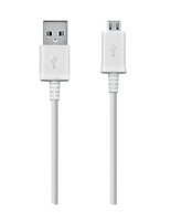 Samsung ECB-DU4EWE Micro USB 1.5m New Bulk  balts - white USB kabelis