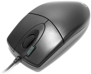 Mouse A4-Tech EVO Opto Ecco 612D black, USB Datora pele