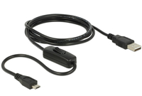 USB Kabel Delock micro B -> A St/St 1.50m Ein/Aus-Schalter Raspberry PI datora daļas
