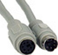 MicroConnect Extension PS/2 MD6 2m M/F Male-Female kabelis, vads