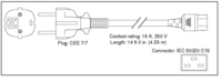 Cisco Power Cord, 250Vac 16A, Europe Barošanas kabelis